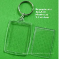 Wholesale Neworiental  Blank Acrylic keychain , picture insert plastic photo frame key chain